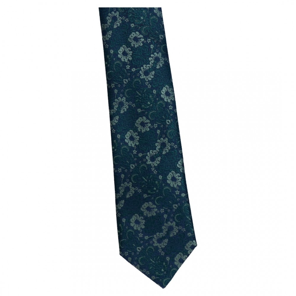 Krawat Prestiż XXL Długi - Ciemny Floral