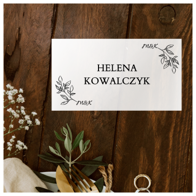 Winietki Ślubne Na Pleksie - Papeteria Na Wesele