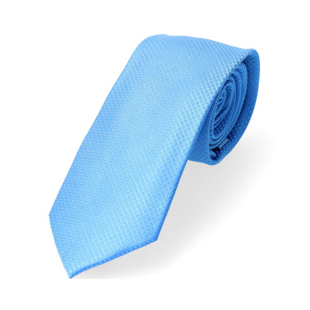 krawat błękit gładki