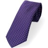 krawat klasyczna szerokość fioletowo granatowy wzorek