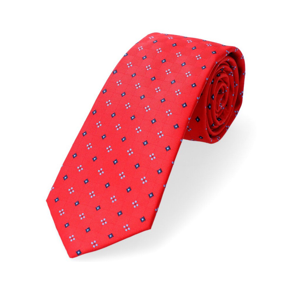 Krawat Intensywny Czerwony Granatowy...