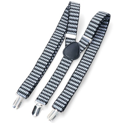 Szelki 2,5 Cm Czarno-biała Pepitka