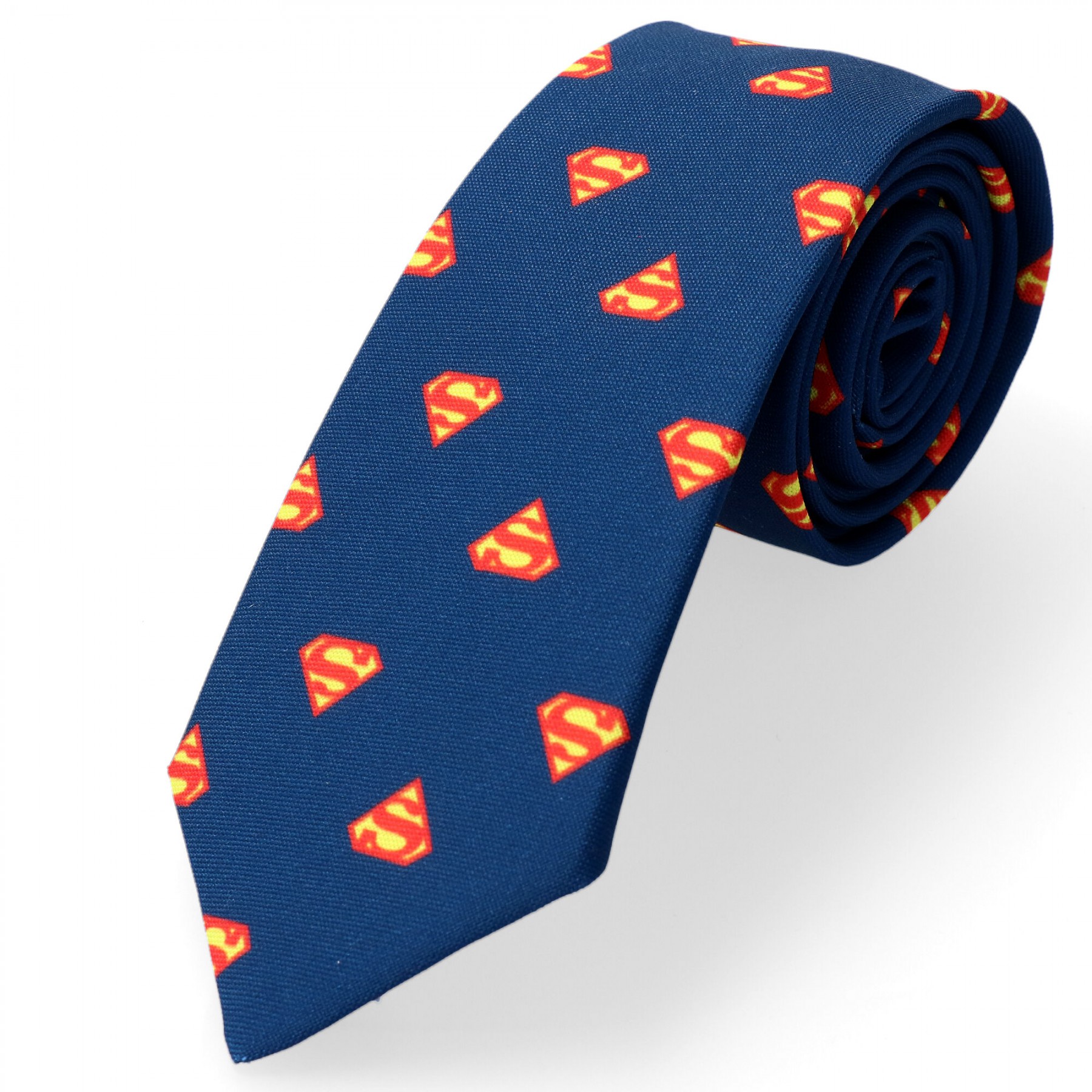 Krawat Granatowy Z Superhero Superman