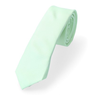 krawat wąski gładki jasno zielony