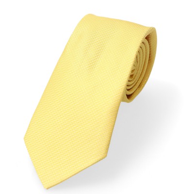 Krawat Gładki  Złocisty Miodowy Ciemny Beż Ara Giacinto