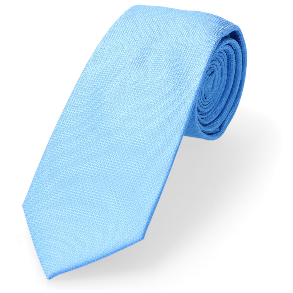 Krawat Niebieski Lazurowy Gładki...