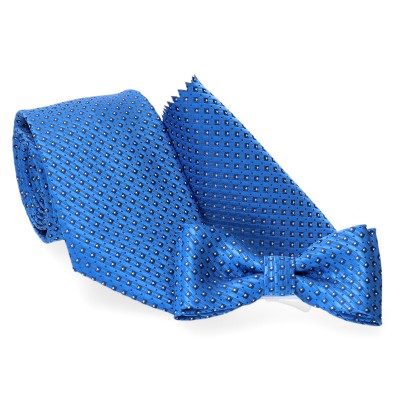 Krawat Z Muchą Dziecięcą - Komplet - Błękit