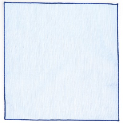 Poszetka Bawełniana- gładki- jasny błękit