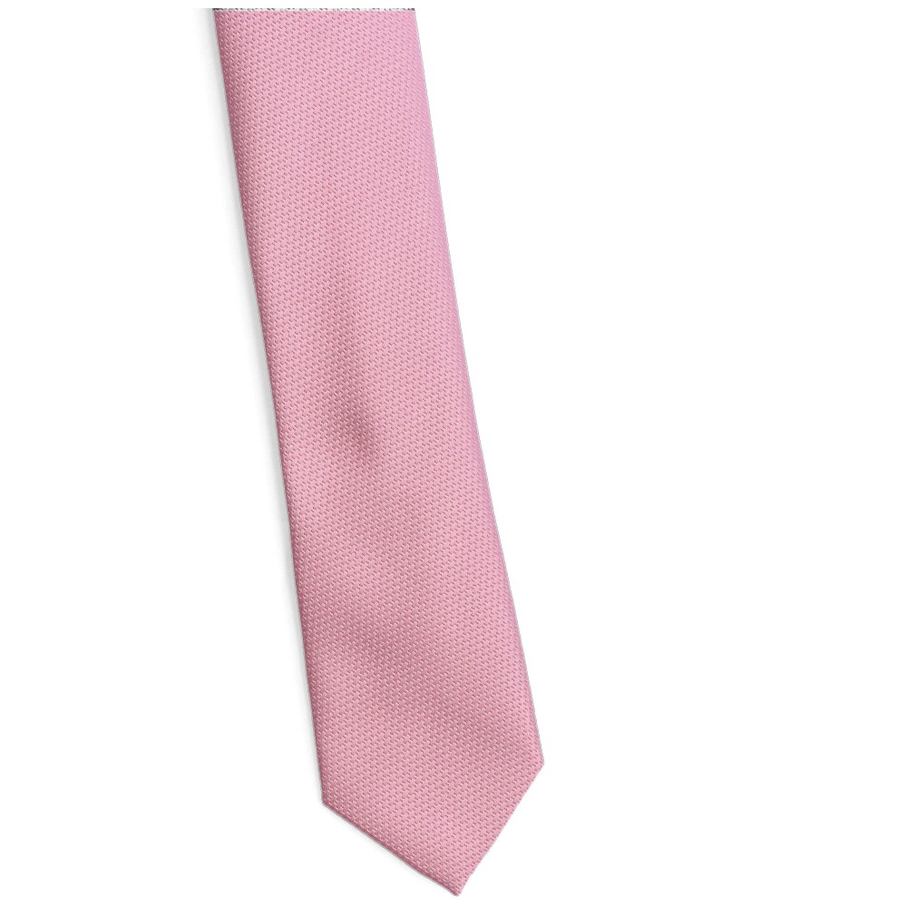 Krawat Wąski-mikrowzór-różowy