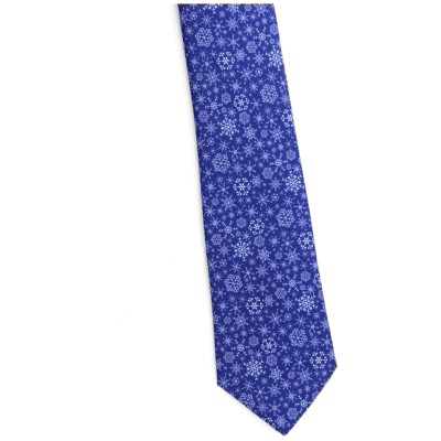 Krawat Szeroki-niebieski-święta
