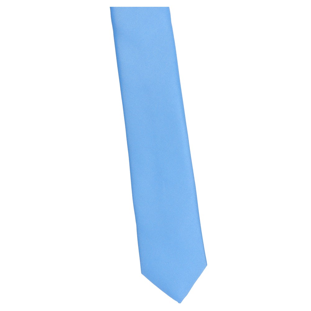 krawat wąski błękitny