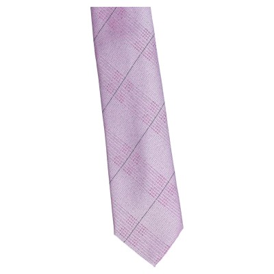 krawat szeroki różowy - paski