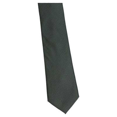 krawat szeroki ciemny zielony - mikrowzór