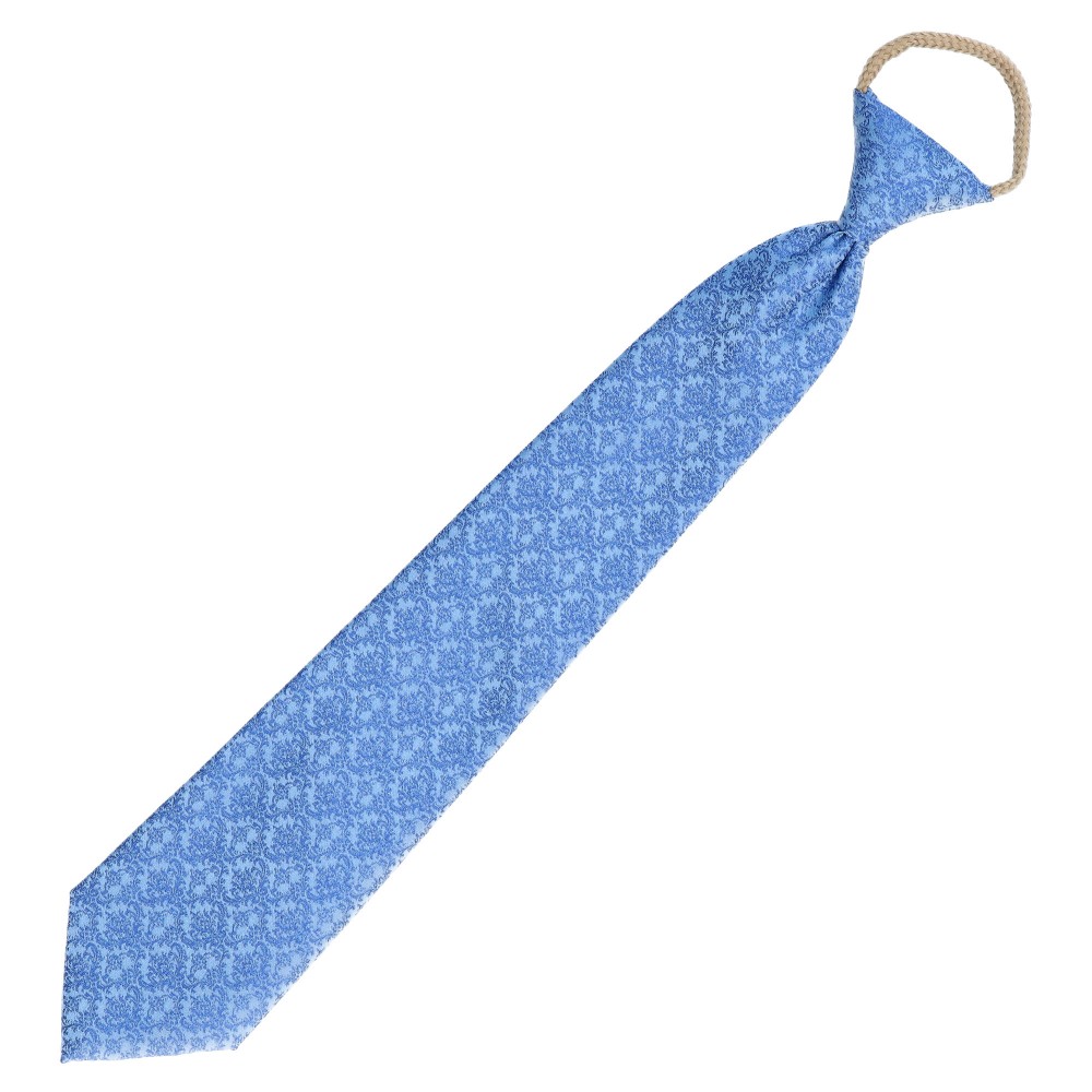 Krawat dziecięcy błękitny we wzorek