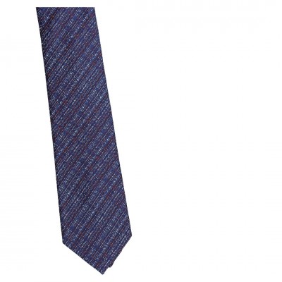 Krawat Szeroki Granatowy - Wzorek