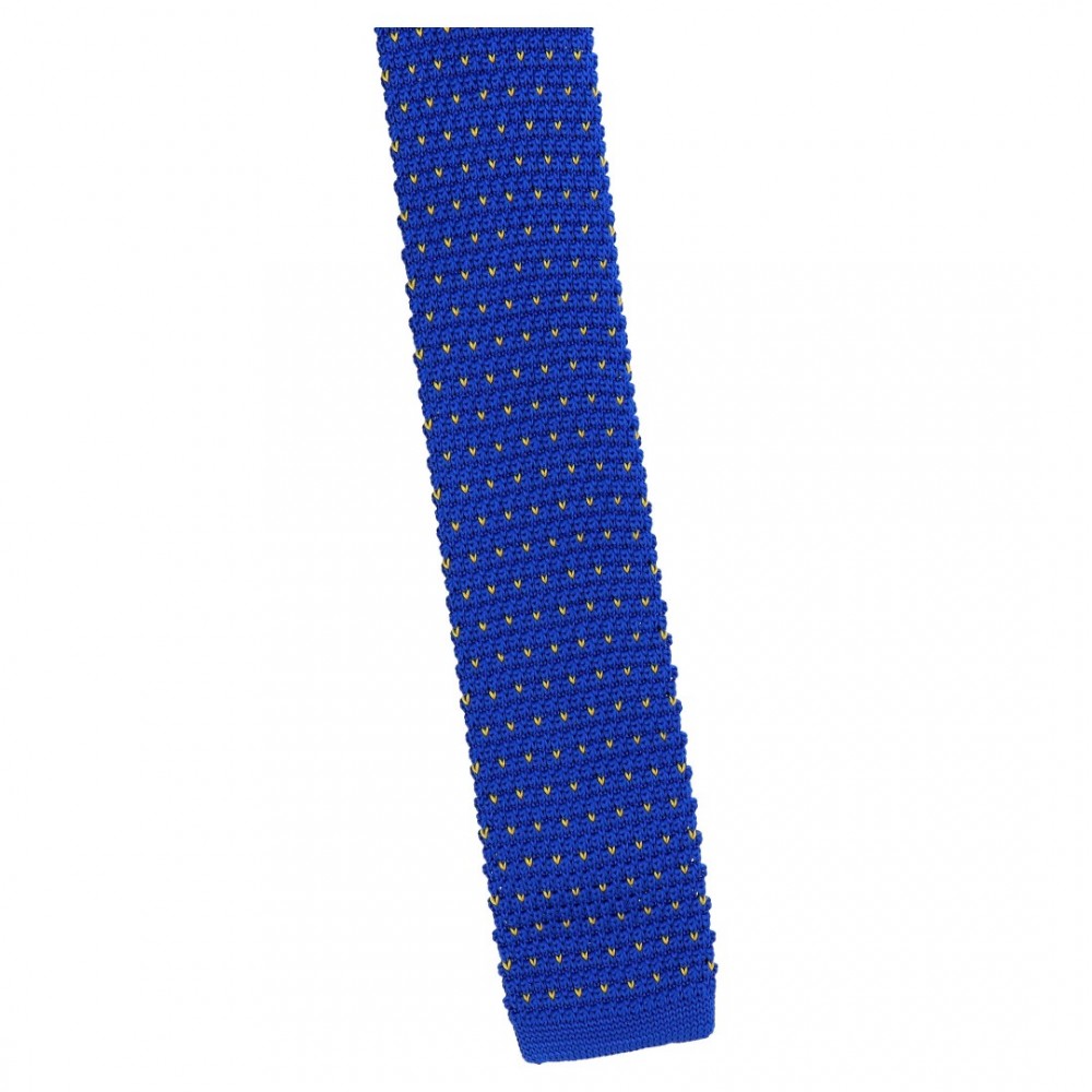 Krawat Knit Chaber W Żółte Punkciki