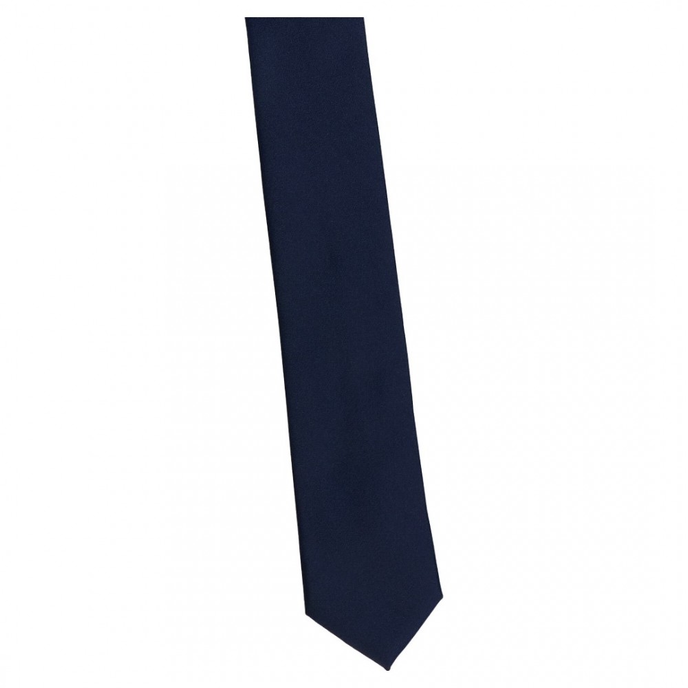 Krawat Wąski Granatowy - Tadh