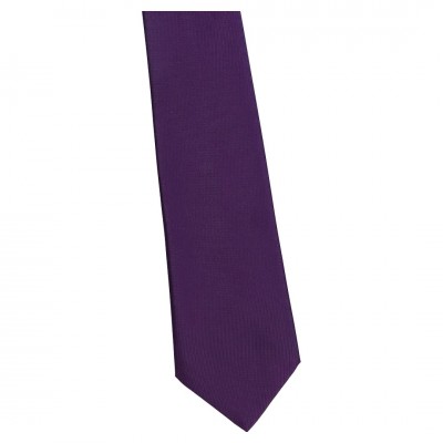 Krawat Damski  Gładki Fioletowy