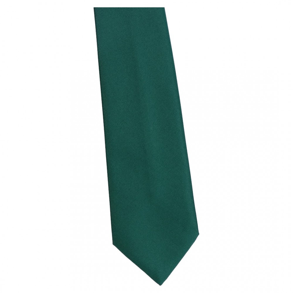 Krawat Damski  Gładki Zielony Ciemny